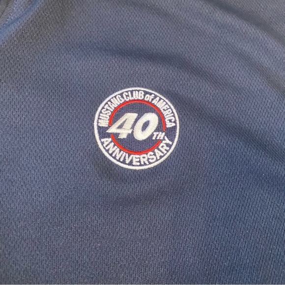 Mustang Club of America 40th Anniversary Navy Blue Polo #232 Plus‎ Size Women 3X - Picture 5 of 9